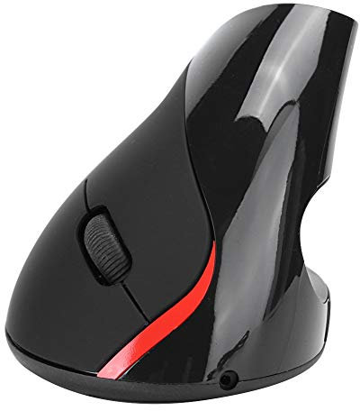 Hopcd ratón inalámbrico Vertical ergonómico para Juegos, ratón de Ordenador Vertical Recargable USB, ratón óptico inalámbrico Universal para el hogar, Oficina, café Internet