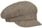 Mayser Coco Tweed Ballonmütze Schirmmütze Baker-Boy-Mütze Newsboy-Mütze Damencap Damen - Made in The EU mit Schirm, Futter, Futter Winter Herbst-Winter - L (59-60 cm) beige