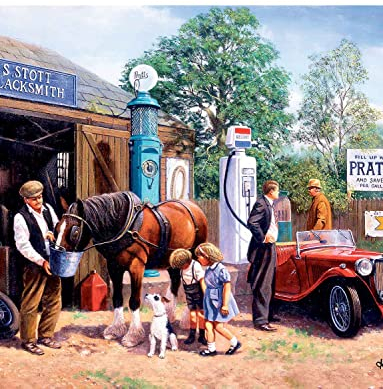 Kevin Walsh K33005 Nostalgia Taking on Fuel 1000 Teile Puzzle, Mehrfarbig, 16 year70 x 50 cm s