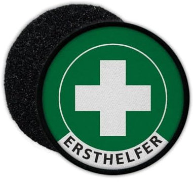 Copytec Patch Ersthelfer Sofortmaßnahmen Notfällen Rettungskette Alarmierung #36181