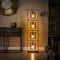 famlights Linus Industrie Stehlampe Wohnzimmer Vintage aus Metall Wohnzimmerlampe/Stehleuchte Wohnzimmer Landhaus Industrial retro Schlafzimmer Standleuchte/Stehlampe Metall stehlampe E27