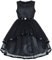 Sunny Fashion Robe Fille Fleuriste Habiller Noir Mariage Partie Demoiselle d'honneur Habiller 14 Ans