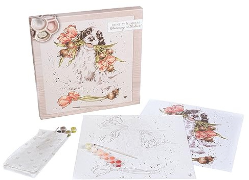 Wrendale Designs by Hannah Dale - 'Blooming with Love' Paint by Numbers Kit - 400mm x 400mm