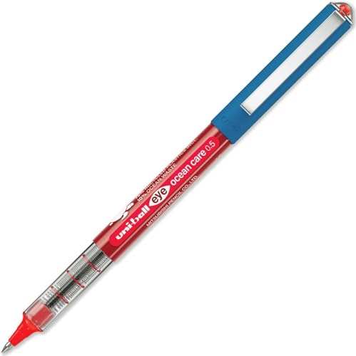 Uni-ball Eye Micro OCEAN CARE Liquid Ink Rollerball UB-150ROP Red 0.5mm Box 12 pcs