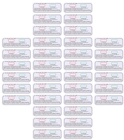 BESTonZON 30pcs - Indicator Testing Cards for Indoor Meter Identification Small Portable Test Cards for Home Cabinet Detection