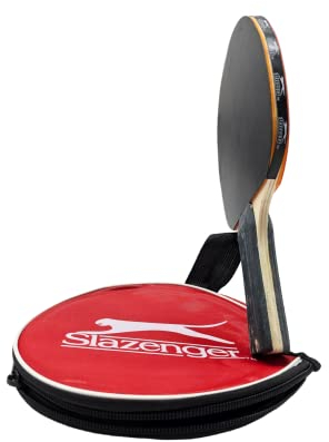 Tischtennisschläger Set 1tlg Slazenger Tischtennis Schläger in praktischer Hülle sicher aufbewahrt Tabletennis
