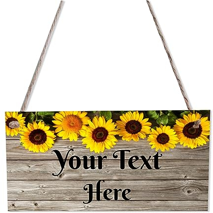 Plaque en bois personnalisée à suspendre - Décoration personnalisée pour la famille, la date et le nom - Panneau rustique pour la maison, la cuisine, l'art mural