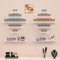 LEUTED 2 Sets Nagellack Aufbewahrung, Nagellack Organizer, Nagellack Regal Metall, 5 Schichten Diamant und 1 Schicht rechteckiger Nagellackstände für Lippenstift Spielzeug