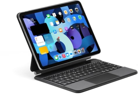 Wokyo Custodia con tastiera touchpad magica galleggiante con tasti retroilluminati, adatta per iPad Air 4a/5a generazione da 10,9 pollici, custodia con tastiera Bluetooth adatta per iPad Pro 11