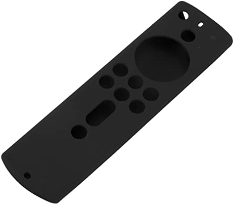 Sto?feste Silikon-Schutzhülle, Silikon-Schutzhülle für Fire TV Stick 4K 2018 Fernbedienung, Sto?feste Anti-Rutsch-Schutzhülle, Fernbedienung Anti-Rutsch-Abdeckung (Schwarz)