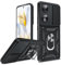 LeYi Cover per Honor 90 con Anello Supporto, Custodia con Protezione Camera [Slideable] Armour TPU Bumper Antiurto Case Cover per Telefono Honor90 5G, Nero
