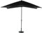 Bonussi Ombrellone da Giardino 3x2 m Palo Ø38 mm in Alluminio e Poliestere Nero