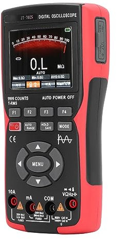 Oscilloscope Portable Oscilloscope Numérique Multimètre Portable 9999 Comptes écran LCD Couleur pour la Réparation Automatique Oscilloscopes Rechargeables USB