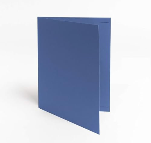 werbegruen Urkundenmappe 5 Stück A4 Blau Hochwertig | Stabiler, DIN A4 320g/m² Karton | Made in Germany | Zeugnismappe, Dokumentenmappe, Kondolenzmappe, für Zertifikate & Auszeichnungen