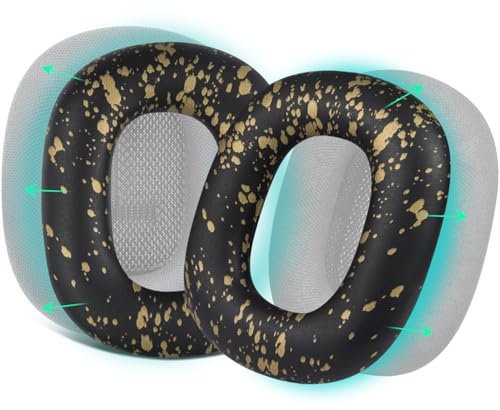 SOULWIT Schweißfest Silikon Ohrpolster für AirPods Max, Bequeme Passform für das Training im Fitnessstudio, leicht zu reinigen, kein Verlust der Klangqualität