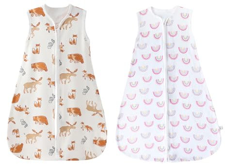 Danolt baby schlafsack 0-6 monate, sommerschlafsack baby, schlafsack baby sommer, babyschlafsack neugeborene, regenbogen