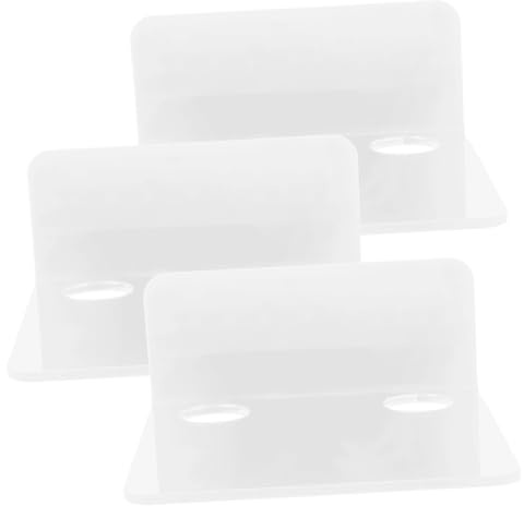 ibasenice 3 Stück Babyphone aus Acryl Weiß mit Wandhalterung für Babysicherheitskamera und Router Platzsparend für Schlafzimmer und Wohnzimmer