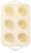 Foepoge Muffinform Silikon Groß mit Metallrahmen für 6 Muffins, Antihaft Muffin Backform Silikon 6er,BPA-Freie Muffinblech Muffinformen, Muffinbackformen für Cupcakes,Pudding,Brownies,Beige
