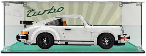 Acryl-Vitrine für Lego 10295 Icons Porsche 911 Rennwagen, staubgeschützte Aufbewahrung und übersichtliche Vitrine für Lego-Modelle, Größe: 39 x 20 x 14 cm, Geschenkidee für Erwachsene (nur Vitrine)