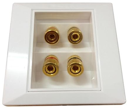 Audio Wall Plate,Speaker Jack Plate | Home Audio Accessories Wall Outlet Banana Binding Posts, Home Theater Wall Plate, Audio Wall Plates For Speaker Wire
