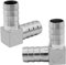 2 PCS Elbow Hose Barb, 90 Degree L Shaped Tube Coupler Stainless Steel Hose Connector Joint Fitting for Fuel Gas Liquid Air (OD 15mm)