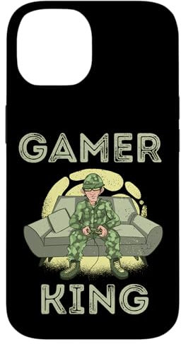 iPhone 14 Gamer King Zocker Soldier Gaming King Consoles Videogames Case