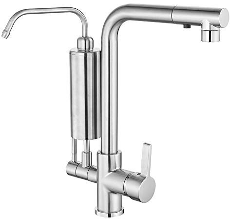 Faucet Grifos de Cocina mezcladores Puro de Filtro de Agua de Color Marco de Cocina Extensible de 3 vías Water-Tap