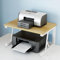 Desktop- DruckerstäNder, 2- StöCkiger Kleines Druckerhalter Schreibtisch Regal Schreibtischregal Aus Holz Mit MetallstäNder Desktop- Organizer FüR Drucker BüRo Schule Zuhause Arbeitszimmer Office Weiß