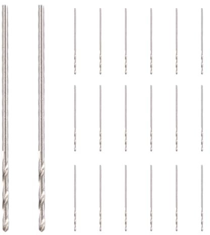 Kueohse Kueohse(R)20 Stueck 30 mm 0.8 mm Durchmesser Micro HSS Spiralbohrer