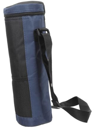 GALPADA Bolsa Porta Botella Termo de Oxford Funda Protectora Aislante para Bebés y Camping Bolsa de Almacenaje con Correa Ajustable para Botella de Agua y Vaso Color Azul Oscuro