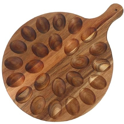 MCMUZKZS Plato de Huevos Rellenos Tabla de Charcutería Bandeja de Huevos