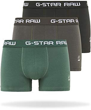 G-Star RAW Herren Classic Trunk Color 3-Pack, Mehrfarben (gs Grey/Asfalt/Bright Jungle D05095-2058-8529), XS