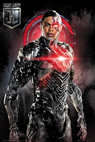 GB Eye Justice League, Cyborg Solo, Maxi-Poster, 61 x 91,5 cm, Holz, 65 x 3,5 x 3,5 cm
