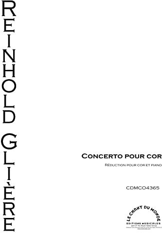 Reinhold Glière-Concerto Pour Cor Op. 91-Horn und Klavier-BOOK