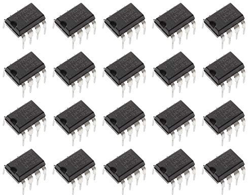 Bridgold 20pcs LM386N LM386 Low Voltage Audio Power Amplifier 300kHz, 8-Pin PDIP Mono,DIP-8
