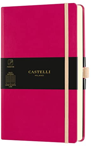 Carnet AQUARELA GRAND FORMAT LIGNE AMARANTH