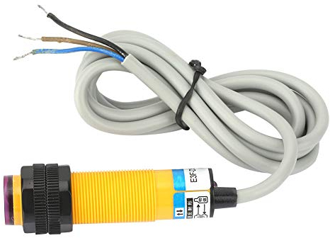 Infrarot-Lichtschranke Lichtschranke Optischer Näherungssensor 10cm Induktiver Abstand Näherungssensor M18 Infrarotstrahl Reflexions-Lichtschranke Sensor 3-Leiter PNP Schließer DC 6-36V