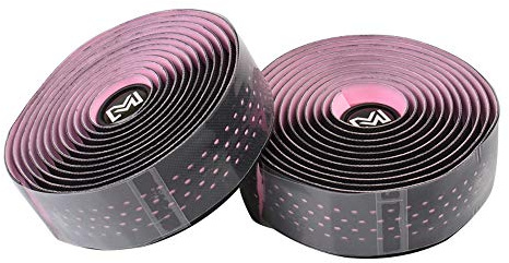 VOANZO Fahrradlenkerband, Mountainbike, Lenkerband, Leder, Rosa, Länge: ca. 2,1 m, Breite: 30 mm