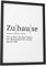 Papierschmiede® Definition: Zuhause, DIN A4 (21x30 cm), Poster für Wohnzimmer, Schlafzimmer, Küche, Esszimmer, Wandbild Geschenk Wanddeko - ohne Rahmen