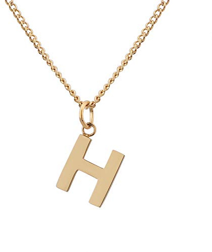 GD GOOD.designs Kette mit Buchstaben Gold 18 Karat - Wasserfest I hautverträgliche Halskette für Damen mit A-Z Anhänger I Initial Buchstabenkette