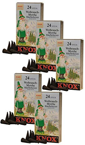 Knox Räucherkerzen 24 Stück (5X Weihrauch-myrrhe)
