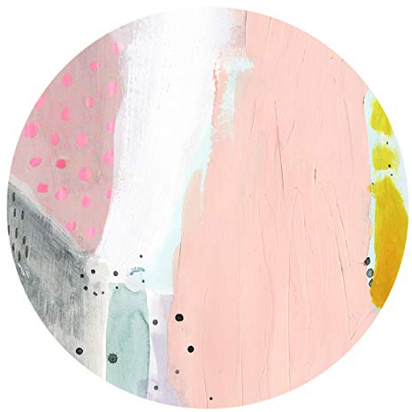 Runde Tapete selbstklebend Verschwommener Tagesanbruch II 50x50cm