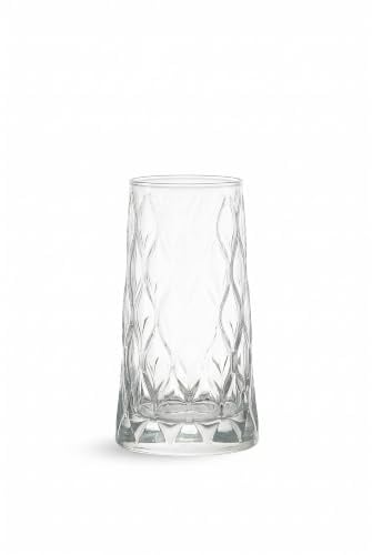 Pasabahce 420855 Leafy Glas 355 cc 4er Schneide | Modern