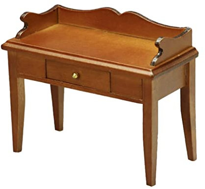 Colcolo 1:12 Puppenhaus Shabby Chic Vintage Holz Tisch Arbeitstisch für Aufenthaltsraum Moderne Möbel Leben Dekoration Spielzeug