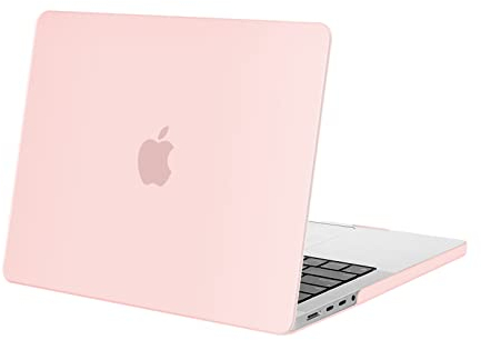 MOSISO Custodia Compatibile con MacBook Pro 14 Cover M4 M3 M2 M1 Pro Max 2025 2024 2023-2021 A3112 A3185 A3401 A2918 A2992 A2779 A2442,per MacBook Pro 14,2 display Liquid Retina Case, Rosa Sabbia