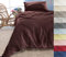 Wohnen & Accessoires GmbH & Co. KG Leinen-Bettwäsche-Set Sintra 100% Leinen aus Portugal, 2-teilig Bettbezug und Kissenbezug (2tlg. 135x200cm + 80x80cm, Pflaume)