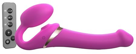 Strap On Me - Strapless Strap On Sex Toy for Couples - Wearable & Bendable Strap-On - Medium - Fuschia - Couples Sex Toys