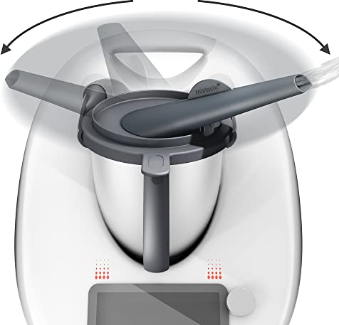 mixtaste® Dampfumleiter kompatibel mit Thermomix TM5, TM6, TM Friend, mit geschütztem überlaufschutz, Dampfumlenk Aufsatz, Zubehör, Kamin, Möbelschutz, Dunstabzug