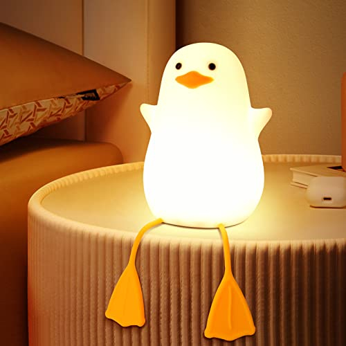 Laliled Nachtlicht für Kinder,Stilllicht Baby Dimmbar und Zeitschaltuhr Night Light Nachttischlampe Kinder mit Touch Control Enten Nachtlamp Geschenke für Kinder Mädchen Junge