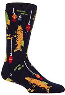 HEAT HOLDERS SockShop Mens 1.6 TOG Lite Hobby Socks Navy Fishing 6-11